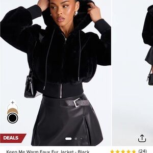 Fashion Nova Black Teddy Jacket